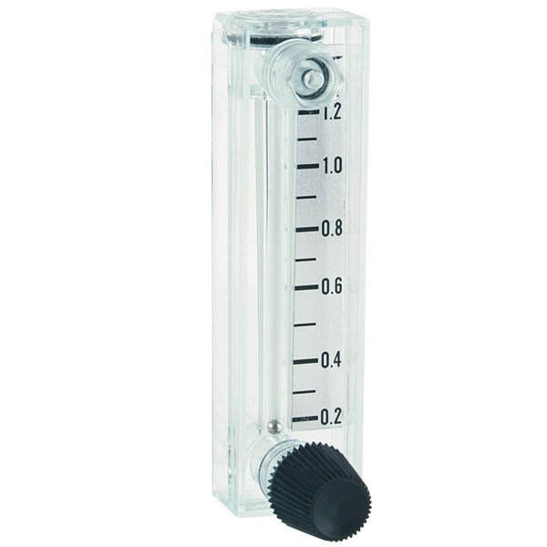 Flowmeter, range .1-1 SCFH air.